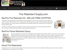 Tablet Screenshot of fireretardantsupply.com